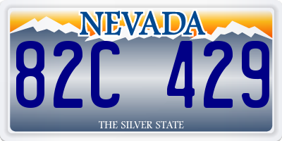 NV license plate 82C429