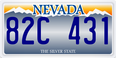 NV license plate 82C431