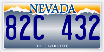 NV license plate 82C432