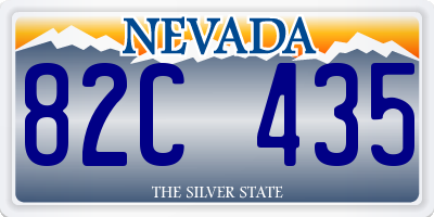 NV license plate 82C435
