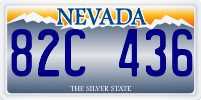 NV license plate 82C436