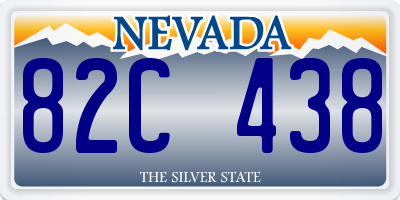 NV license plate 82C438