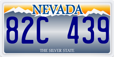 NV license plate 82C439