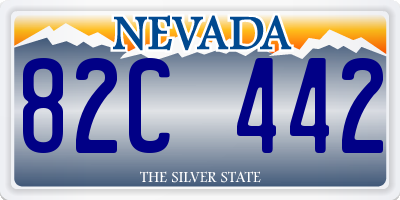 NV license plate 82C442