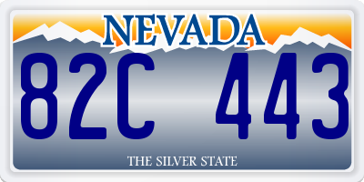 NV license plate 82C443