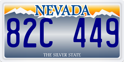 NV license plate 82C449