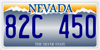 NV license plate 82C450