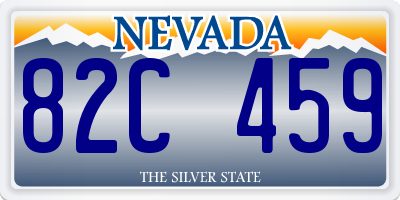 NV license plate 82C459