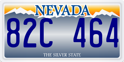 NV license plate 82C464