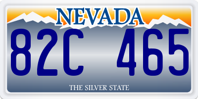 NV license plate 82C465