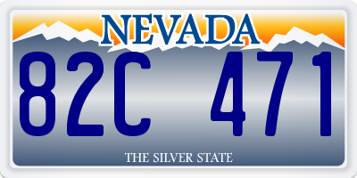 NV license plate 82C471