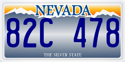 NV license plate 82C478