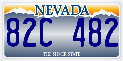 NV license plate 82C482