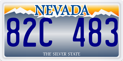 NV license plate 82C483