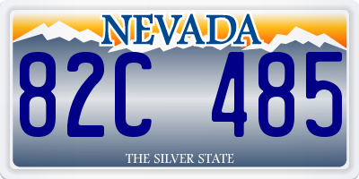 NV license plate 82C485