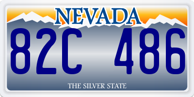 NV license plate 82C486