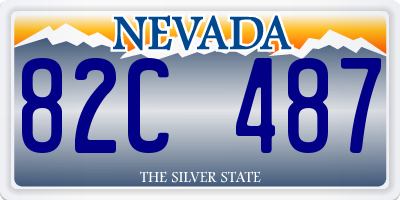 NV license plate 82C487