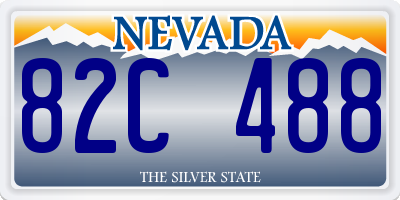 NV license plate 82C488