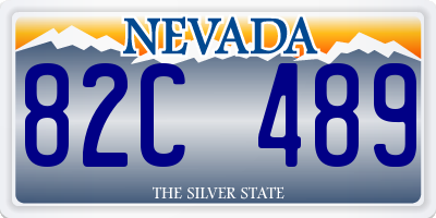 NV license plate 82C489