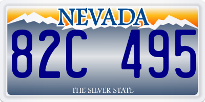 NV license plate 82C495