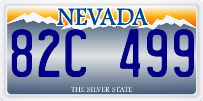 NV license plate 82C499