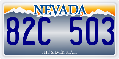 NV license plate 82C503