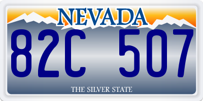 NV license plate 82C507
