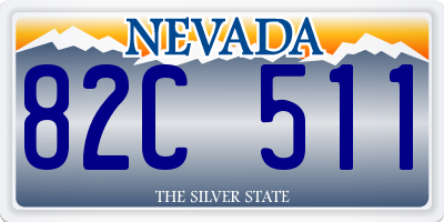 NV license plate 82C511