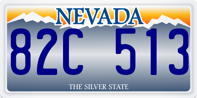 NV license plate 82C513