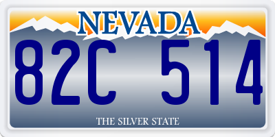 NV license plate 82C514