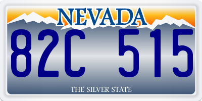 NV license plate 82C515
