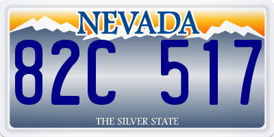 NV license plate 82C517