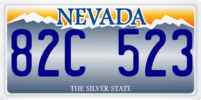 NV license plate 82C523
