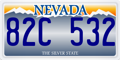 NV license plate 82C532