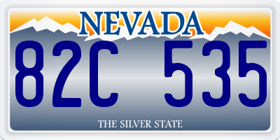 NV license plate 82C535