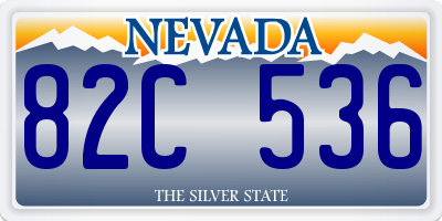 NV license plate 82C536