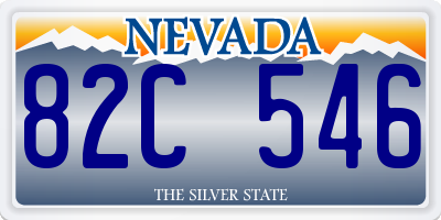NV license plate 82C546