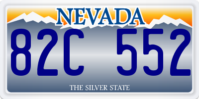 NV license plate 82C552