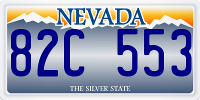 NV license plate 82C553