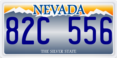NV license plate 82C556
