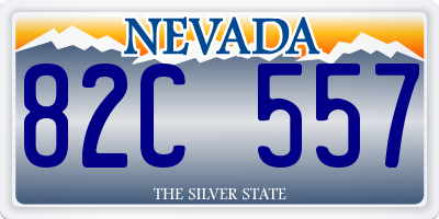 NV license plate 82C557