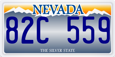 NV license plate 82C559