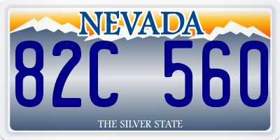 NV license plate 82C560