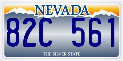 NV license plate 82C561