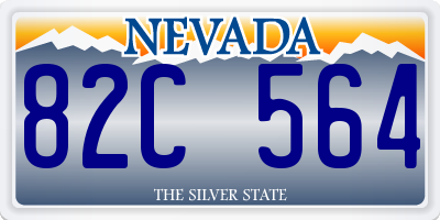 NV license plate 82C564