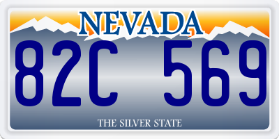 NV license plate 82C569