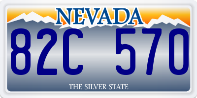 NV license plate 82C570