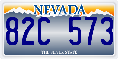 NV license plate 82C573