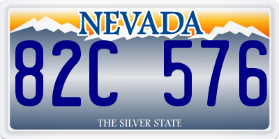 NV license plate 82C576
