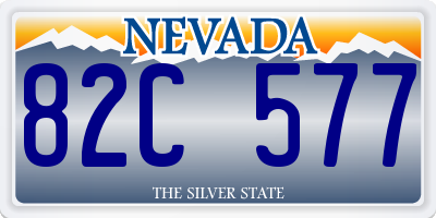 NV license plate 82C577